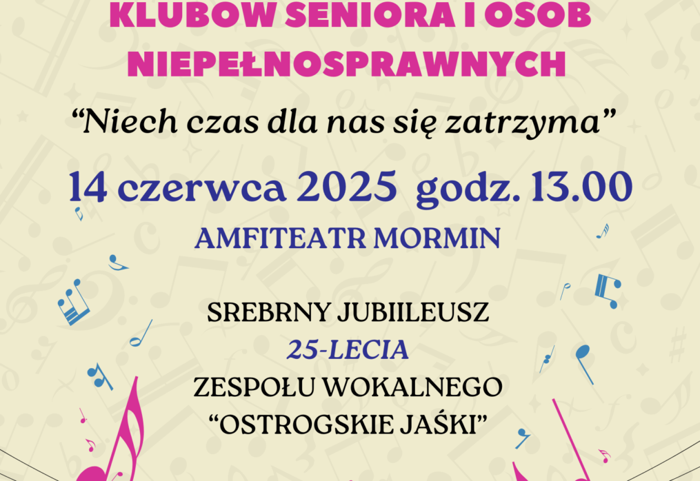 WIELKOPOLSKI PRZEGLĄD ZESPOŁÓW WOKALNYCH KLUBÓW SENIORA I OSÓB NIEPEŁNOSPRAWNYCH