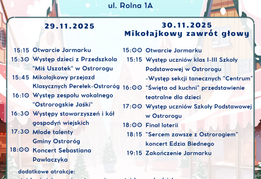 JARMARK BOŻONARODZENIOWY