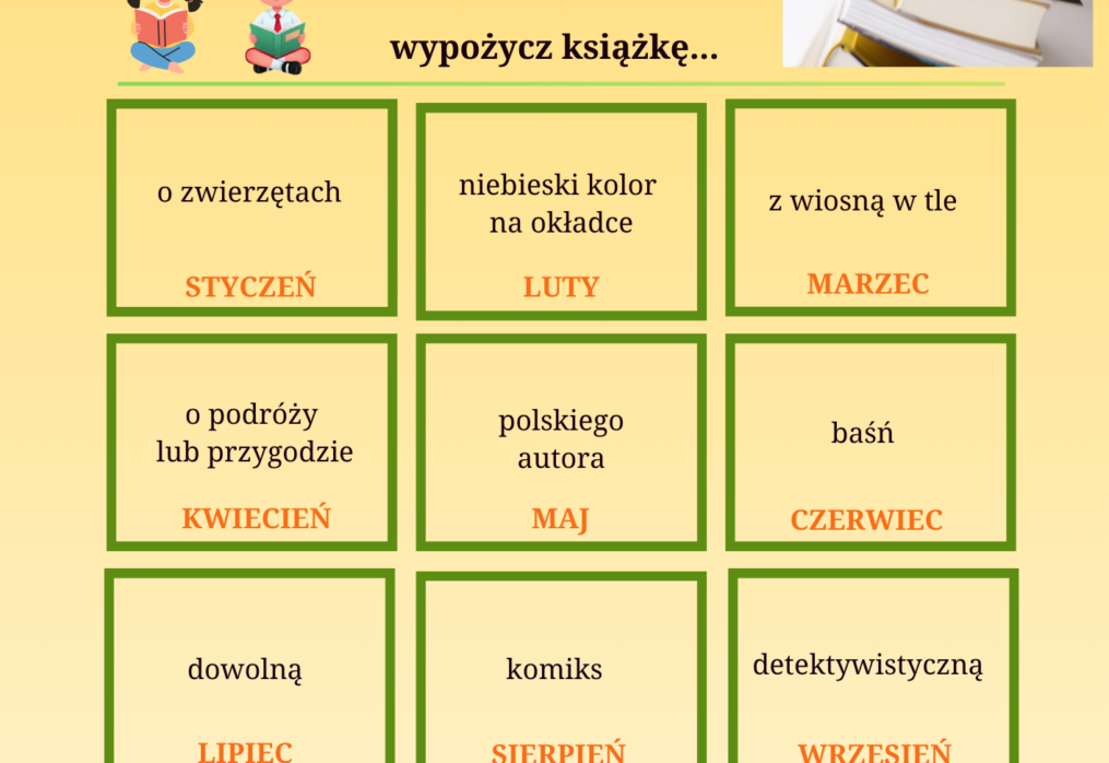 WYZWANIE CZYTELNICZE